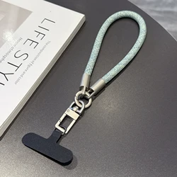 Luxury Braided Mobile Wrist Lanyard with Anti - Fall Handheld Pendant - Polyester / Nylon (B)