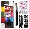 Paint Body Makeup Halloween Face Body Art 15 Colors Painting Kit With Brushes Safe Ingredient For Kid And Adult 3