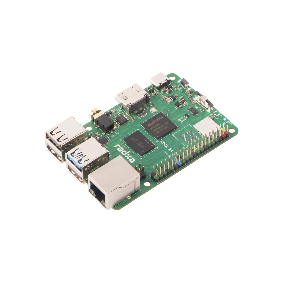 Radxa Rock 2F Einplatinencomputer – RK3528A Quad-Core, 4K HDMI, 4 GB, Kompatibel Mit RP5, Ideal Für DIY-Projekte