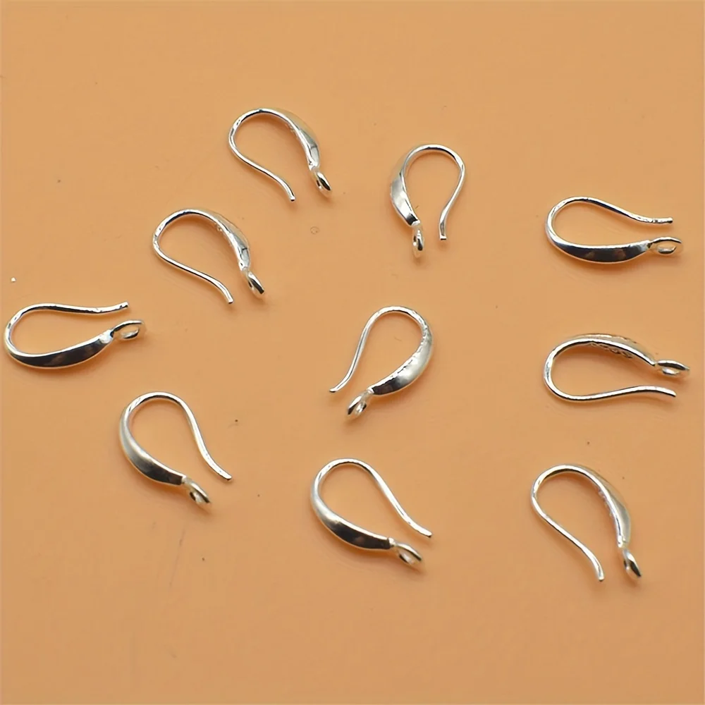 Elegant Silver-Plated Engraved Ear Hooks
