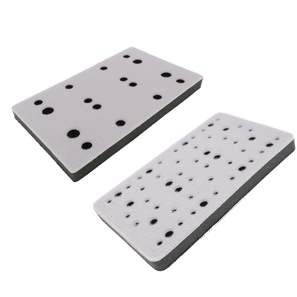 1 Stück 80 x 133 mm Weiches Zwischenpad 16/54 Löcher Klett-Schleifscheiben-Puffer-Schwamm Zwischenkissen für Trägerplatte – Detail 1
