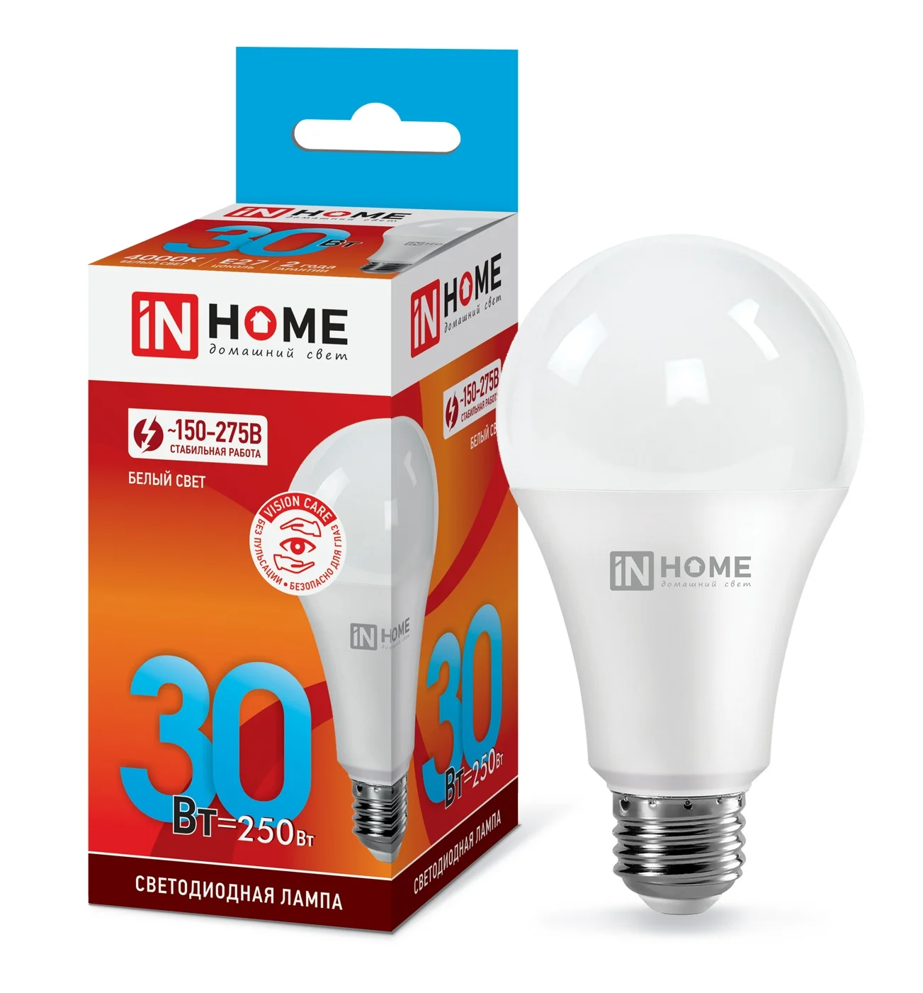 Лампа светодиодная LED-A70-VC 30Вт 230В Е27 4000К 2700Лм IN HOME | Лампы и освещение