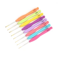 Crochets en aluminium avec poignée en caoutchouc coloré, 8 pièces, 0.8-2.0mm 4