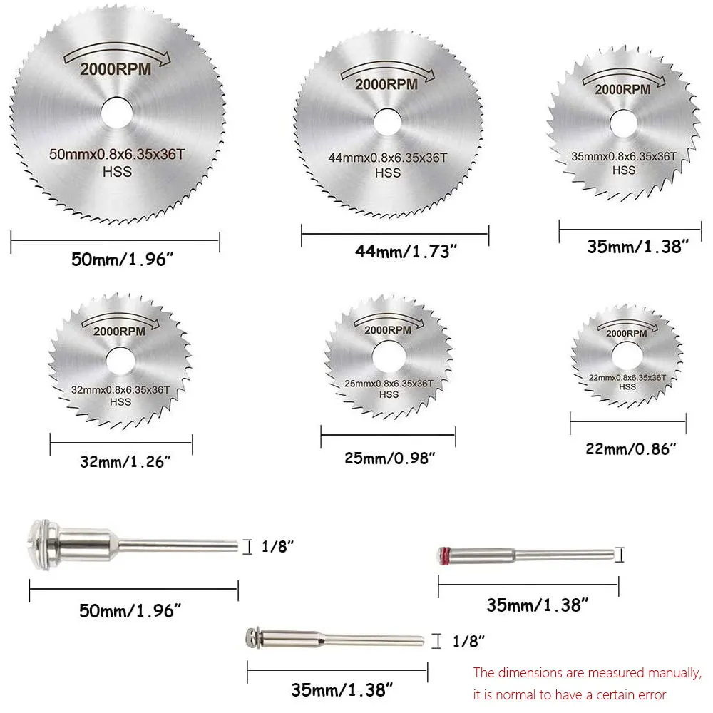 Lot De Mini Lames De Scie Circulaire Diamant Et Disques De Coupe Résine - 21 à 50 Pièces Neuves