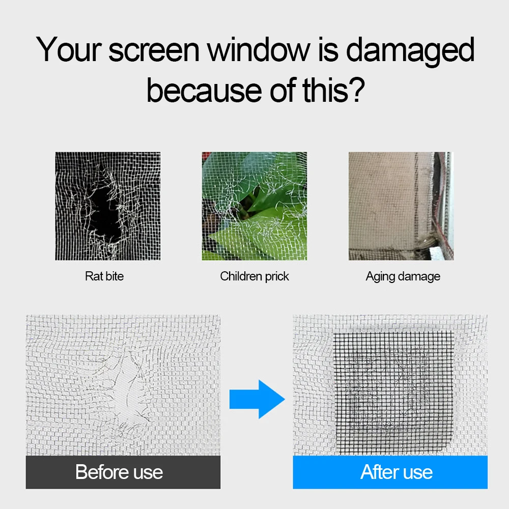 50mmx5m Screen Repair Tape Window Door Waterproof Mosquito Net Patch  Self-adhesive Super Fix Mesh Broken Holes Tool - AliExpress