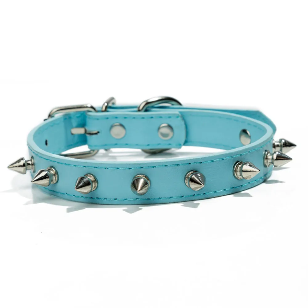 Title 8, Artificial Leather Cat Collar Anti-Bite Studded...