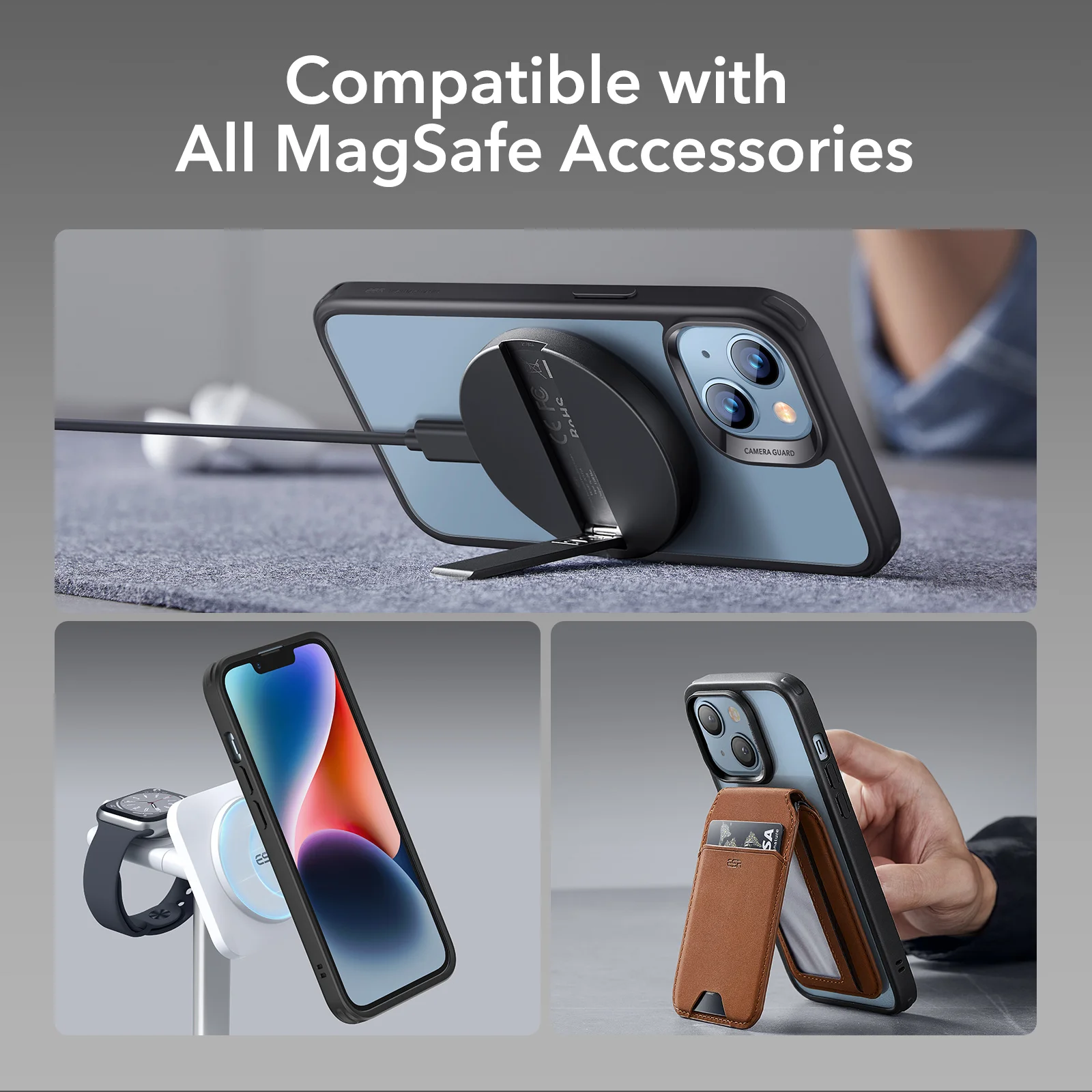 ESR for iPhone 16 15 14 Magnetic Case for  iPhone 13 14 15 16 Pro Max Protective Case with HaloLock Powerful Back Cover 6