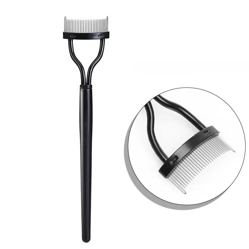 Portable Eyelash Brush Comb Stainless Steel