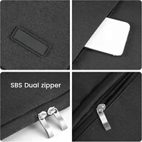 UPERFECT Polyester Laptop Sleeve Protective Case Vertical Style With Pocket Zipper For 13.3-18Inch Monitor Pad Tablet - Image 6