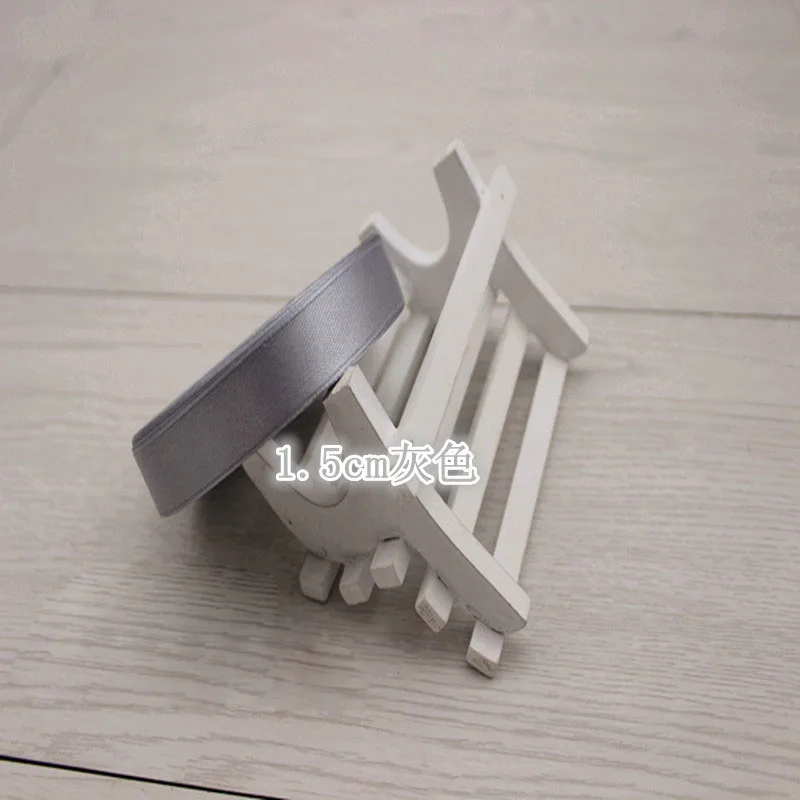 Elegant Silver Gray Satin Ribbon - 22 Meters for Gift Wrapping and Special Occasions