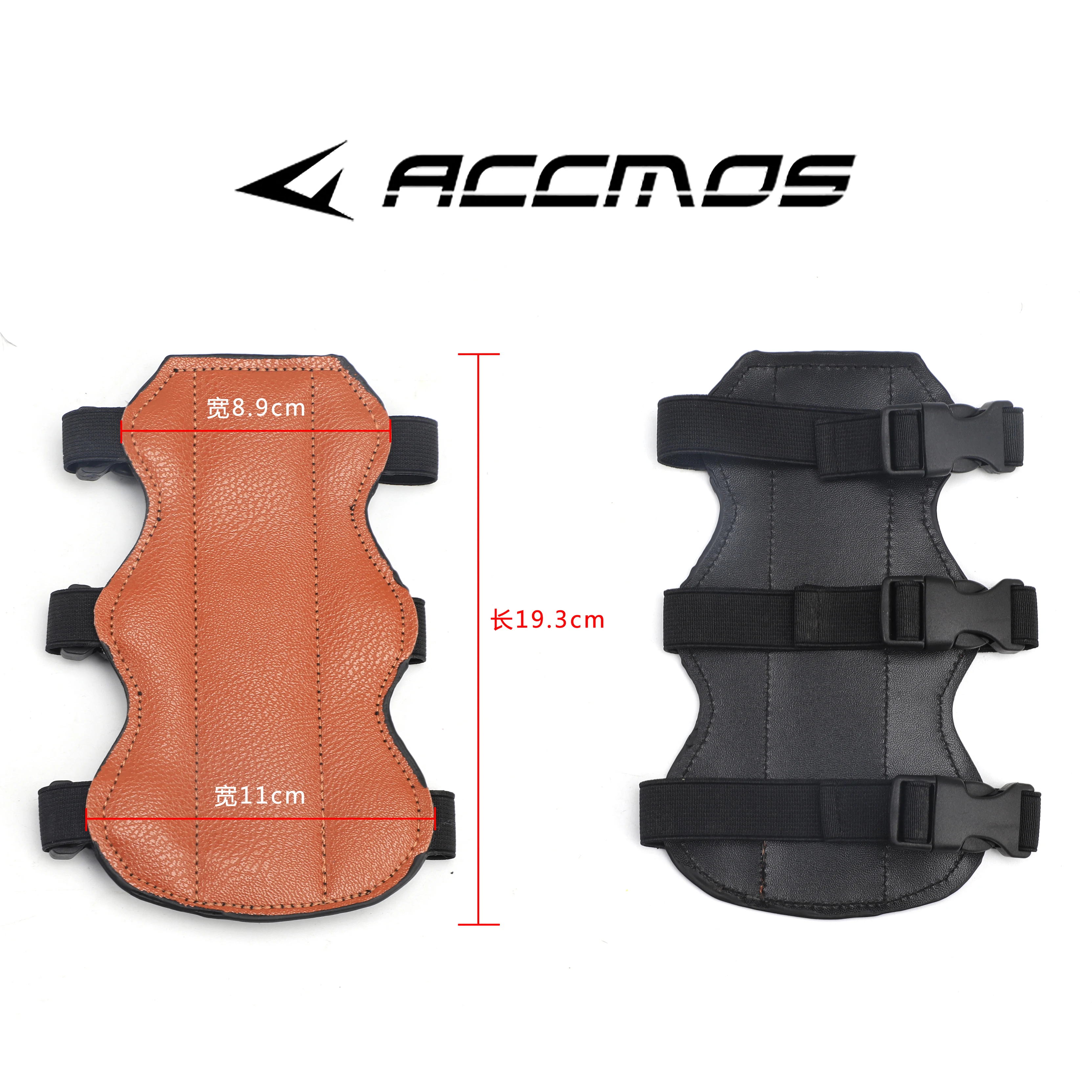 

Archery Arm Guard Leather 3 Strap Target Bow Arrows Protection Strap Arm Hand for Hunting/Shooting Sports Brown