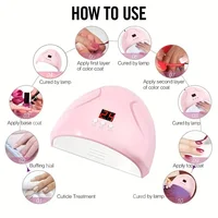 LULAA LED Light Nail Lamp Portable Gel Polish Drying Lamps UV Curing Flashlight Machine Pin Cure for Professional Nails Dryer 2