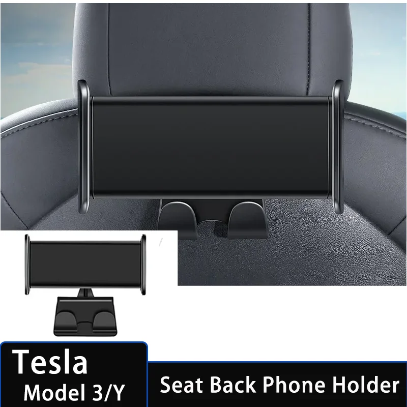 

Car Seat Back Mobile Phone Holder 360 Degree Rotate Stand Auto Headrest Bracket Tablet PC iPad Mini Support For Tesla Model 3 Y