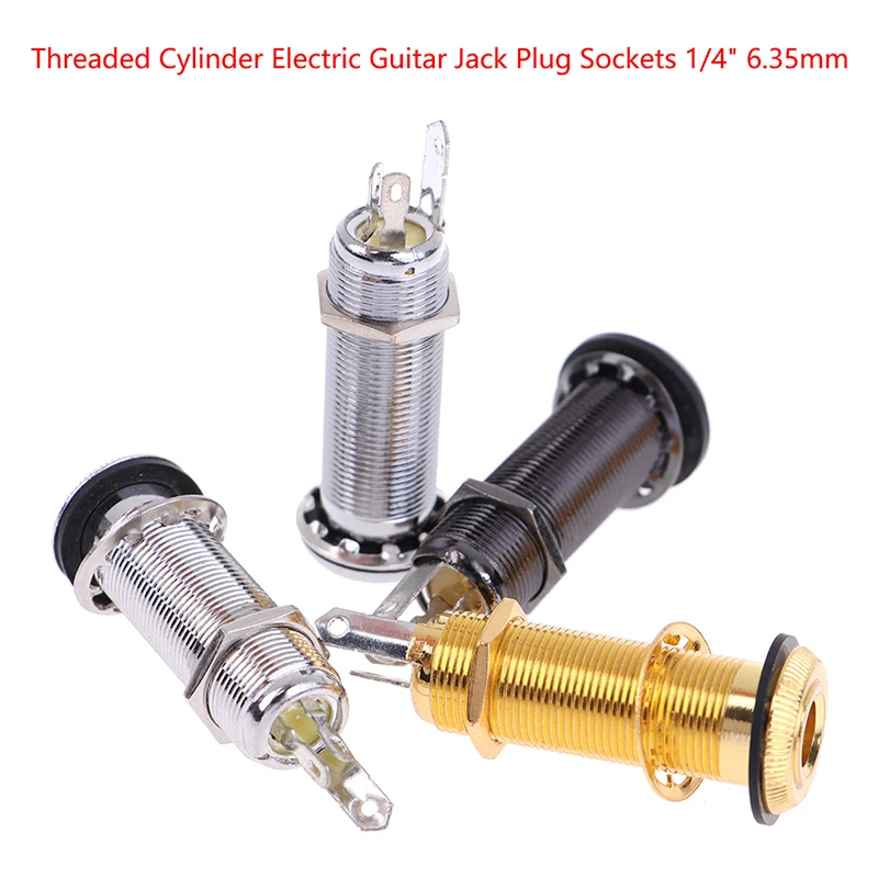 

Threaded Cylinder Electric Guitar Pickup Endpin Jack Output Input Jack Plug Sockets 1/4" 6.35mm For Electric Guitarra Тюнинг