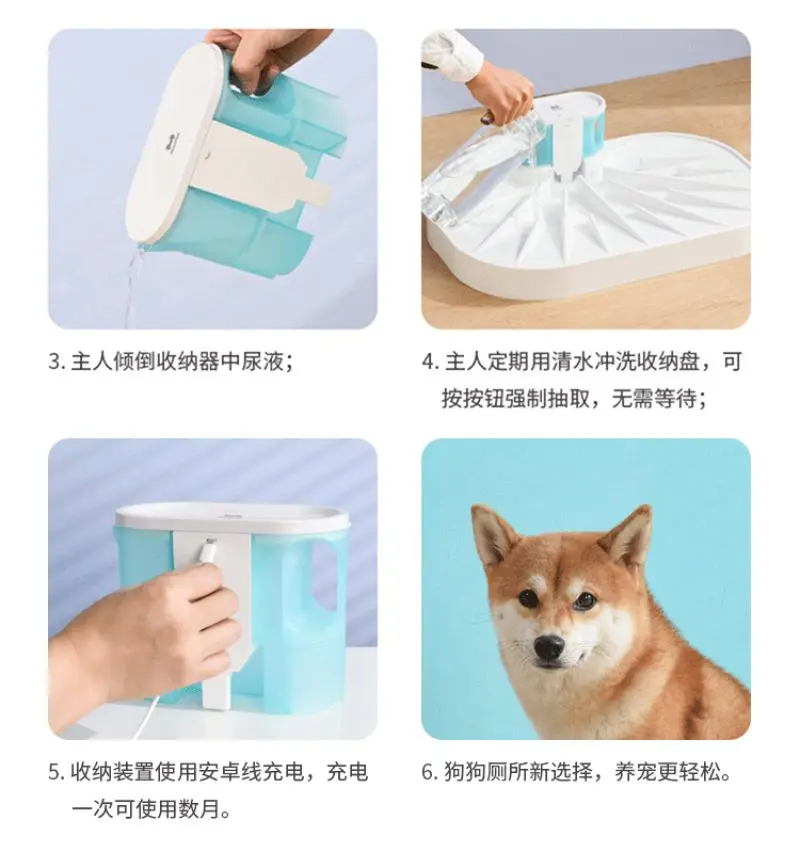 Smart Toilet For Dogs Dog Pet Dog Products Accessories Automatic Tray Pet Loo Hygienic Indoor Use Puppy Training Pad Easier Clea