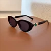 Small Cat Eye Sunglasses for Women Trendy Fashion 2025 UV400 Outdoor Eyewear with Elegant  Diamond Stylish Luxury Gafas De Sol