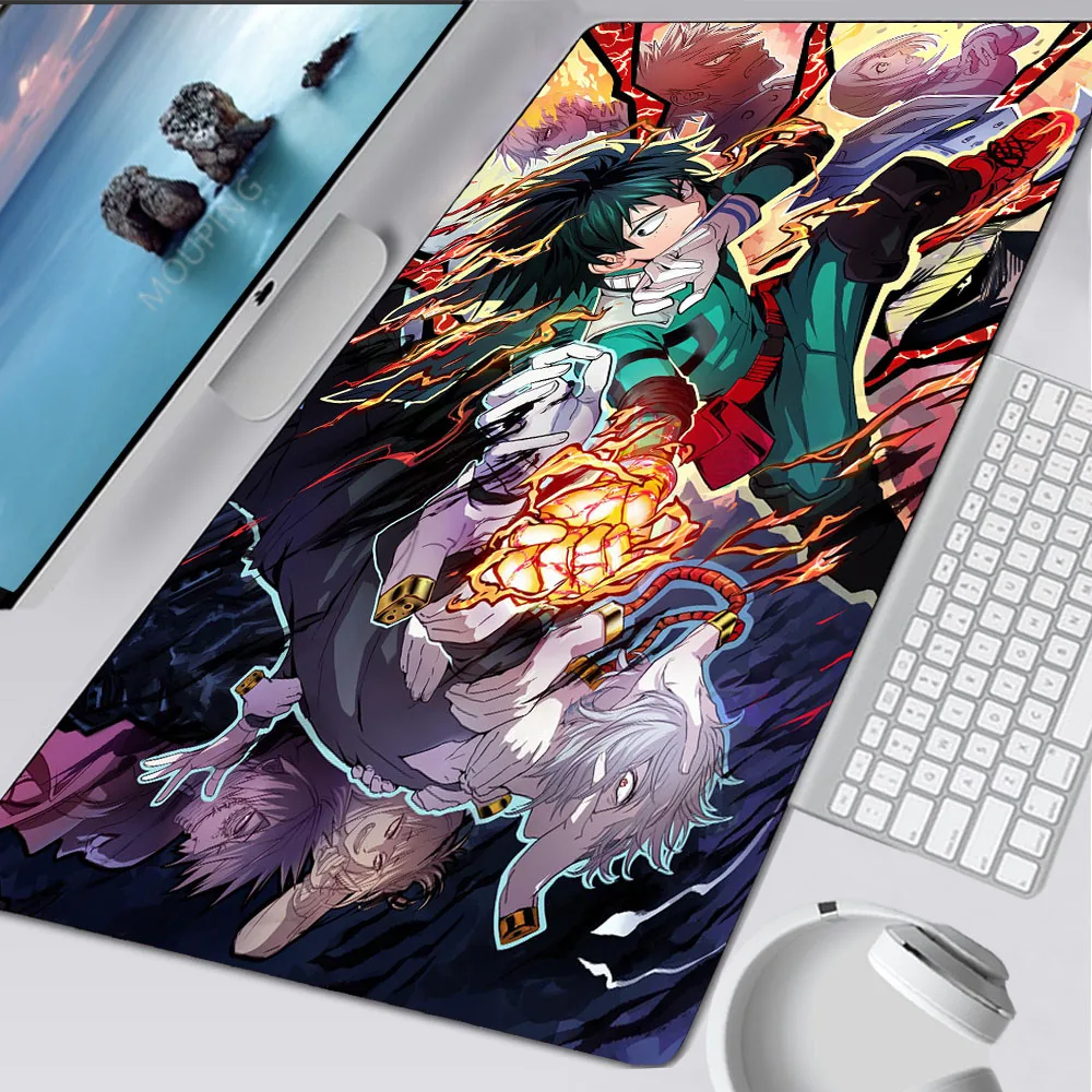 

My Hero Academia Mouse Pad Anime Cartoon Play Mats Gamer Keyboard Mat Computer Table Mousepad Large Gaming Accessories Deskmat