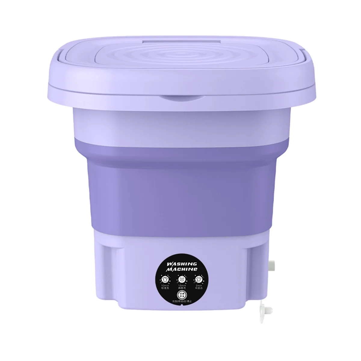 

Portable Foldable Washing Machine with Spin Dryer Automatic Mini Underwear Sock Washing Machine,EU Plug
