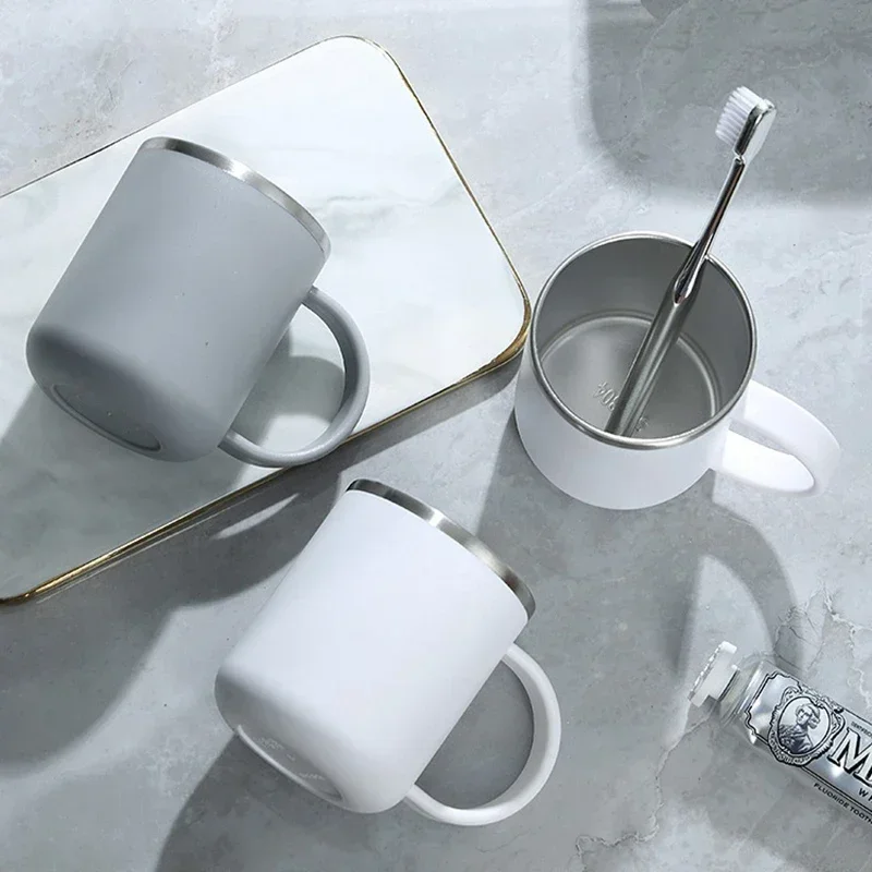 Edelstahl Zahnputzbecher Groß Für Badezimmer Im Schlichten Design_voghion.com