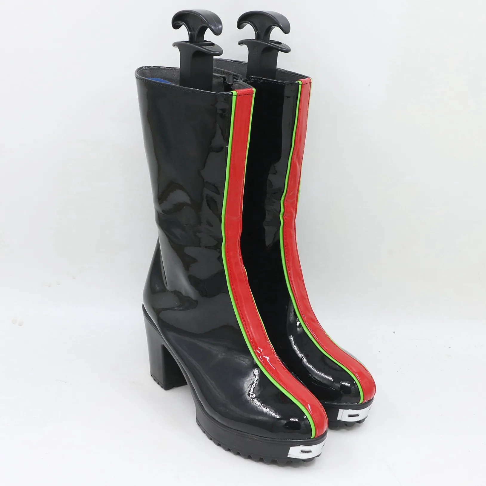 Kpop Demon Hunters Cosplay Stiefel - Rumi Zoey Mira Goldene Leder Stiefel