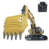 Toys 6015B 1/14 RC Hydraulic Metal Excavator Heavy Duty PL18Lite Remote Control Construction Digger Light Sound Model THZH1546 1