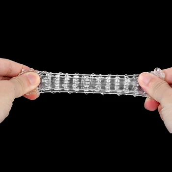 IKOKY Woman G-Spot Finger Penis Sleeve Adult Sex Toys Vaginal Massager Dildo Masturbation Silicone Sleeve Clitoris Stimulation 2