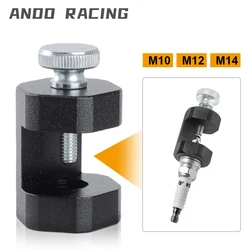 100% Brand New High Quality Aluminum Alloy Gapper Gapping Sparkplug Caliper Universal Engine Spark Plug Gap Tool 10mm 12mm 14mm