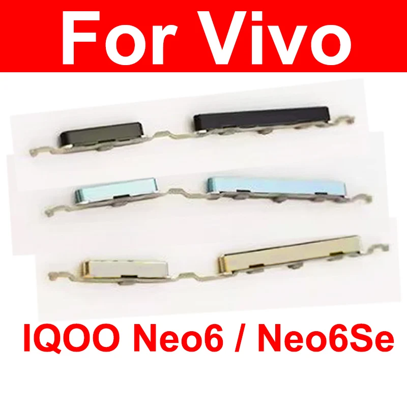 

Кнопки питания и громкости для Vivo IQOO Neo 6 Neo 6Se, боковые кнопки включения и выключения, гибкий кабель для замены