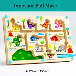 Magnetic Maze Puzzle with Digital Beads for Enhanced Focus and Problem - Solving Skills (Dinosaur)