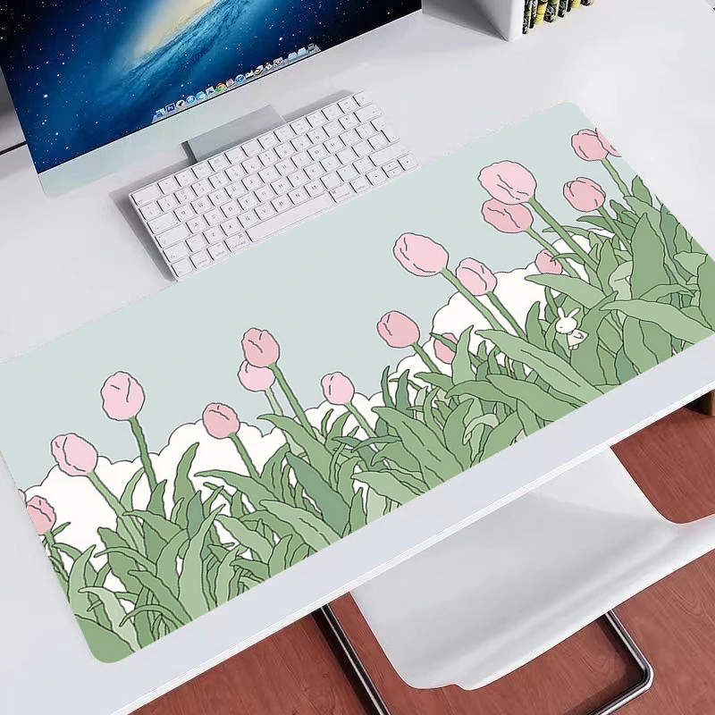 Gamer Desk Mat Fresh and simple XXL Mousepads Pc gift Mouse Pad Office Desk Pads Large Mousepad Non-slip Mouse Mats For Computer 6
