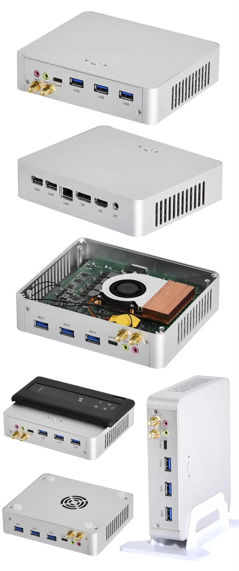 Topton F3 Solid Metal Mini PC Intel Core i3 7100U 2.4GHz DDR3L M.2 ...