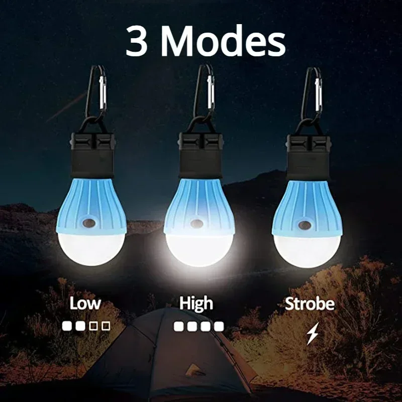 Description Picture 4 of itemMini Portable Lighting Lantern Tent Light LED Bulb Outdoor Emergency Lamp Waterproof Hanging Hook Flashlight Camping Light