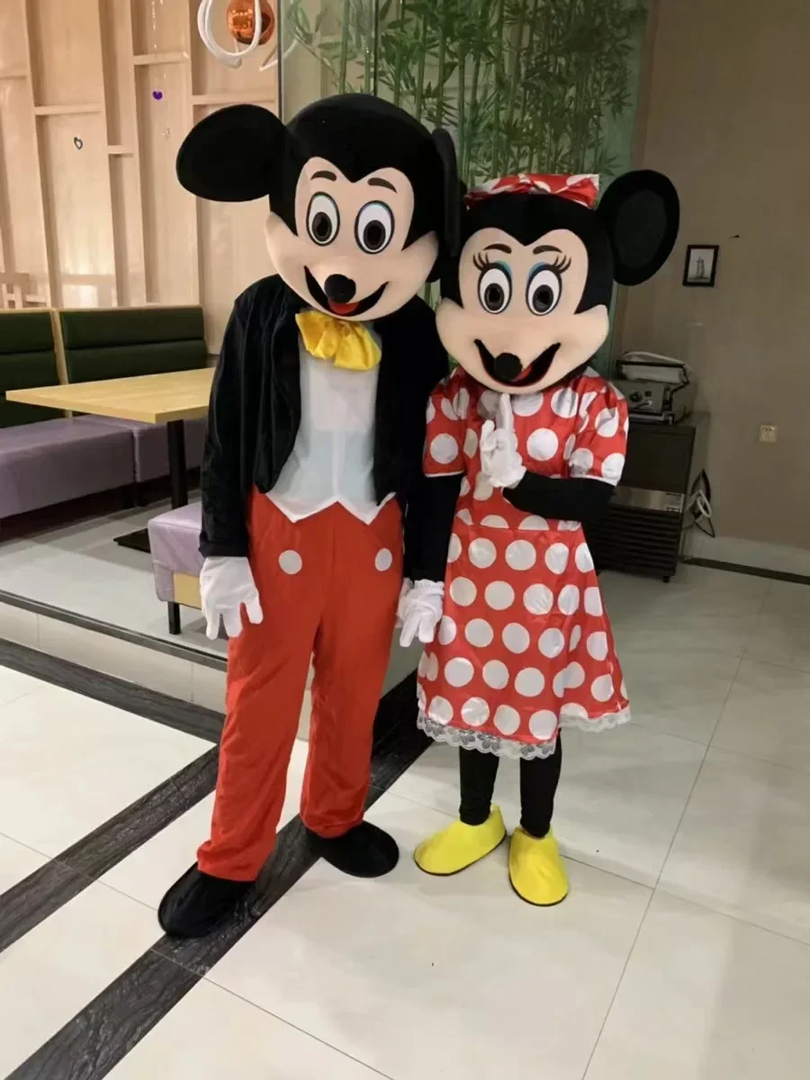 

Mickey Minnie Mouse Cosplay Mascot Toy Costume Adult Anime Cartoon Advertising Party Large Plush Advertising Event Party Adult
