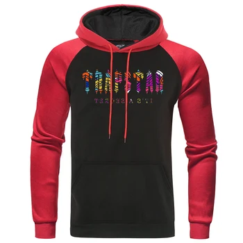 Trapstar London Casual Men Hoodie Autumn O-Neck Raglan Hoodies Personality Comfortable Pullover Soft Fleece Hooded For Male 1