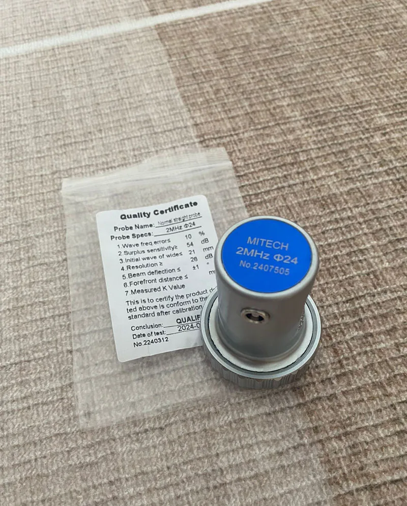 2MHz 24mm/25mm Straight Beam Probe for Ultrasonic Flaw Meter