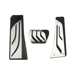 Premium Aluminum Car Pedal Covers - Anti - Slip Brake and Accelerator Pads (AT)