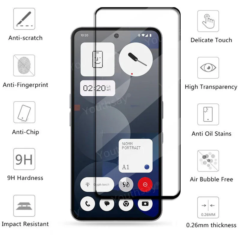 Premium Full Coverage Tempered Glass Screen Protector - HD Clarity