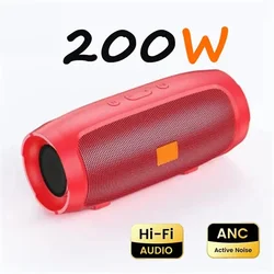 Lenovo Bluetooth Wireless Portable Stereo Speaker with Subwoofer and FM Radio (Red)