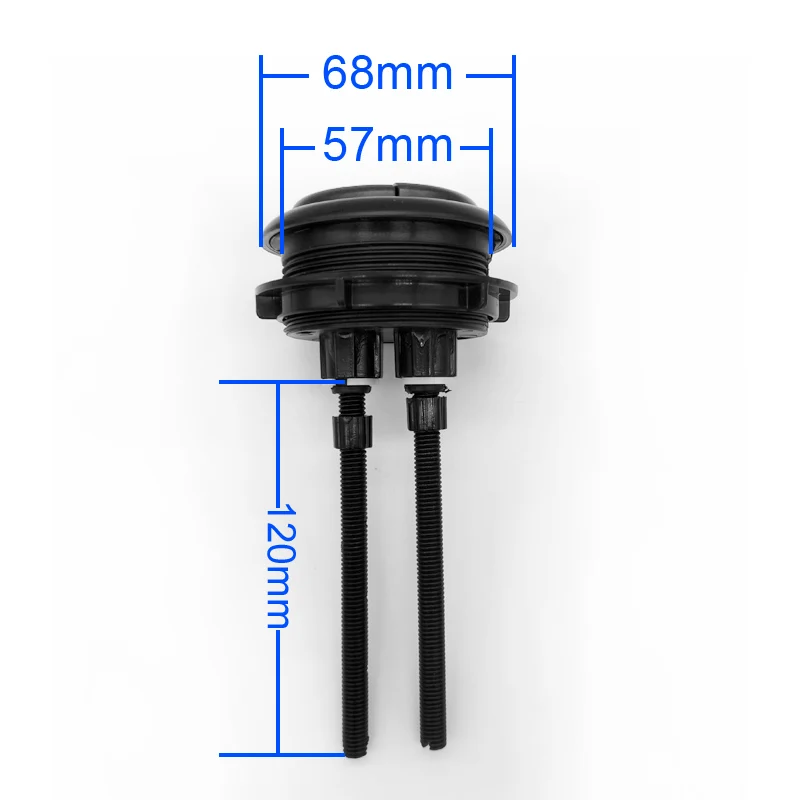Dual Flush Toilet Tank Button Round Toilet Push Buttons Bathroom Accessories 58mm