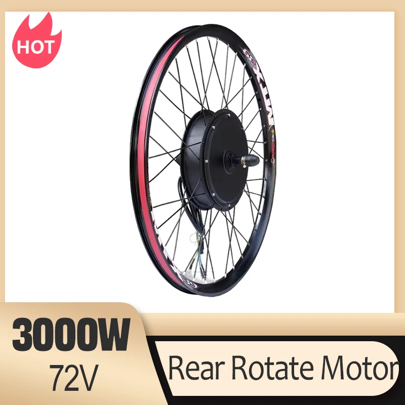 MTX 72V 3000W 전기 자전거 리어 로테이트 휠 허브 모터 드롭아웃 135mm E-바이크 부품 산악 자전거용 브러시리스 무기어