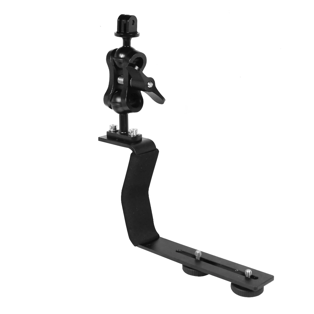 Aluminum Alloy Diving Bracket Z Type Single Handle With Base Adapter for Underw