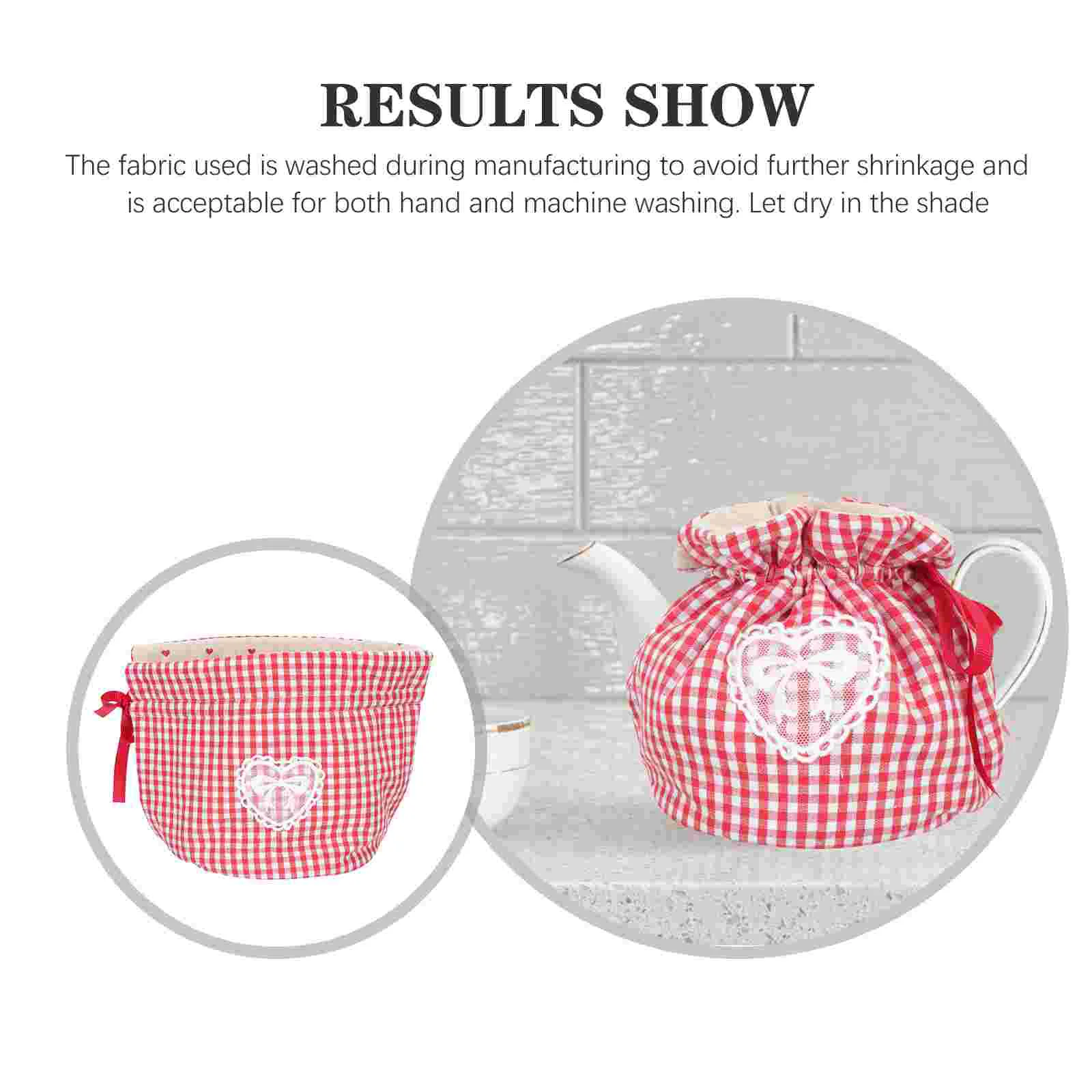 Teapot Insulation Cover Teapot Dust Cover Water Kettle Outdoor Sleeve Drawstring Warmer for Home Household Bottle Cotton Insulated Portable
