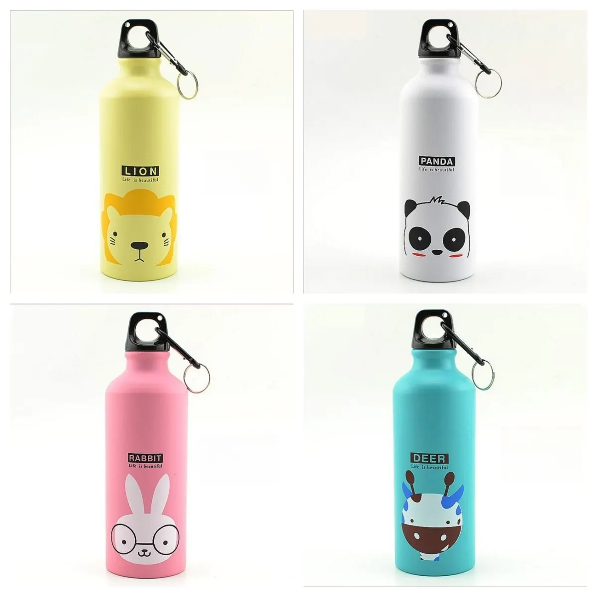 Water Bottle water bottle Lovely Animals Creative Gift Outdoor Portable Sports Cycling Camping Hiking Bicycle School Kids