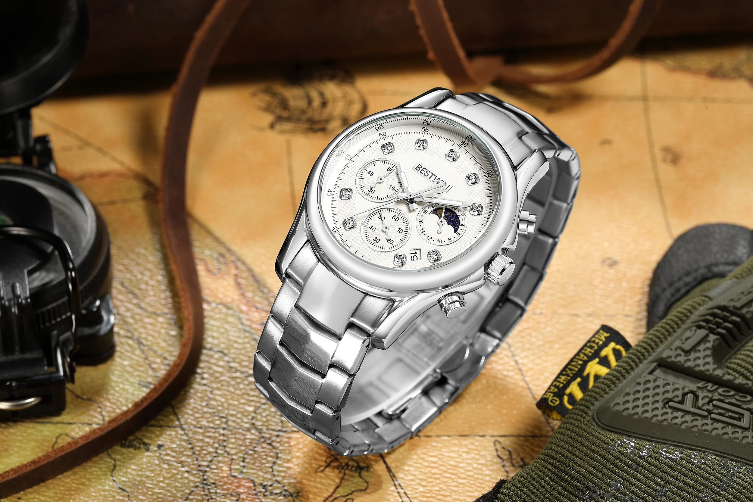 2023 Gold Top Brands Men Wristwatches Waterproof Luxury Golden Wrist Watch For Male Clock Dropshipping Gifts Relogio Masculino