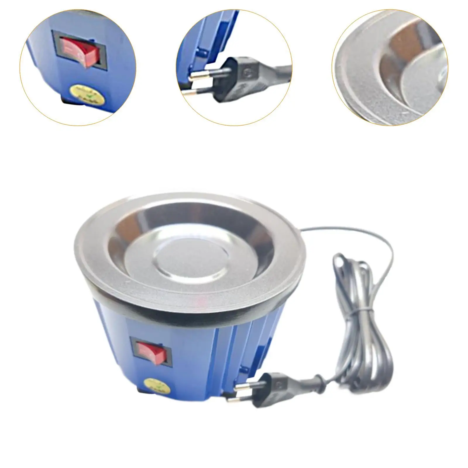 초보자를 위한 뜨거운 접착제 냄비 100W 전기 녹는 냄비 DIY 프로젝트 조리대