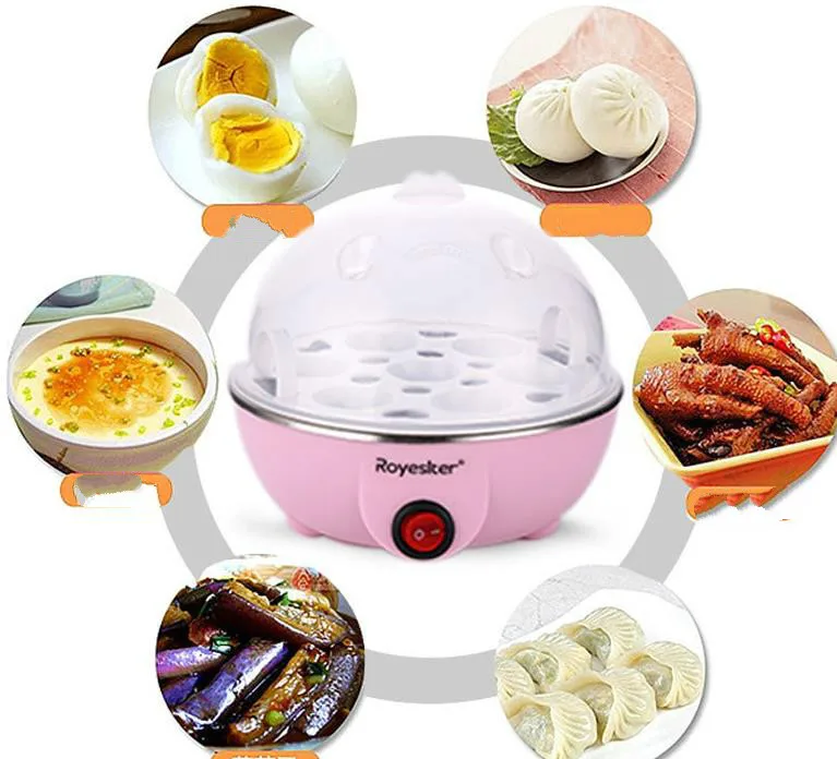 Description Picture 4 of itemRapid Heating Electric Egg Cooker 7 Eggs Capacity Boiler Steamer Pan Portable Kitchen Cooking Tools Utensil Cookware EU US