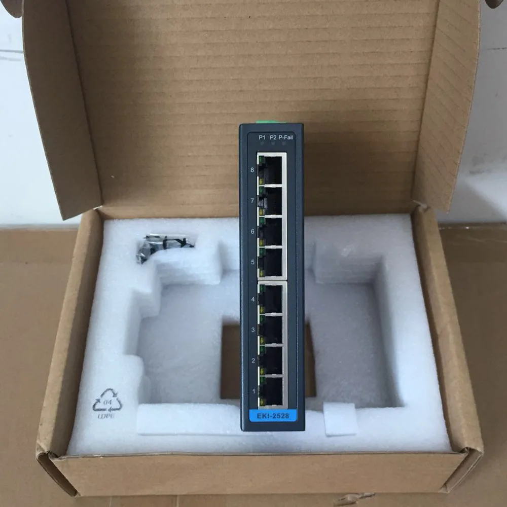ADVANTECH EKI-2528 8 포트 산업용 이더넷 스위치, 고품질 빠른 배송, EKI-2528-BE 