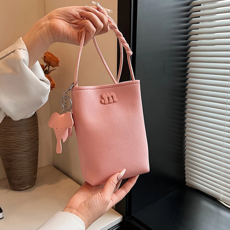 2024 New Fashion Single Shoulder Crossbody Cell Phone Bag Mini Satchel Multi Card Position Card Bag Keycase Female