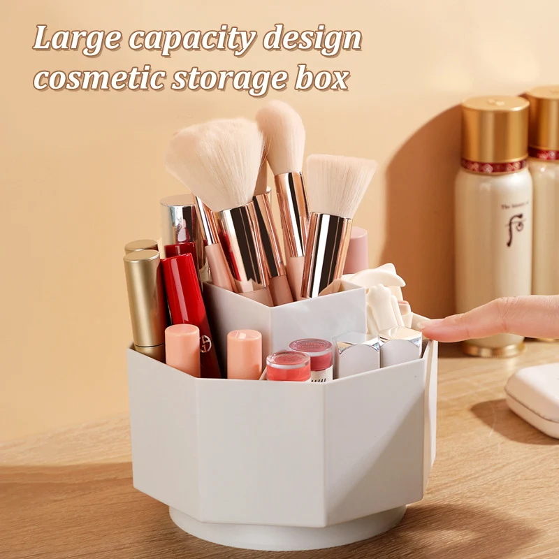 

Multifunction 360° Rotating Storage Box Portable Ladies Makeup Organizer Bucket Cosmetic Storage Box Student Desktop Organizer