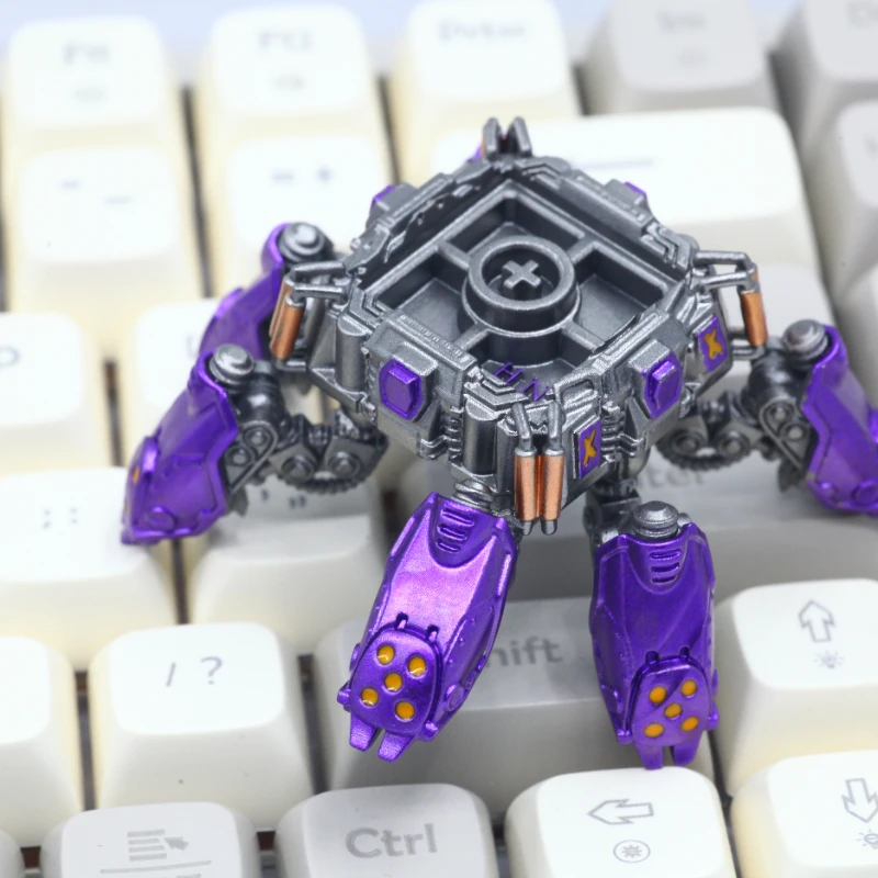 Echome Mecha Keycap Display Stand 3d Resin Anime Keyboard Cap Armazenamento Personalizado para Decoração de Desktop Gamer Gift - Imagem 6